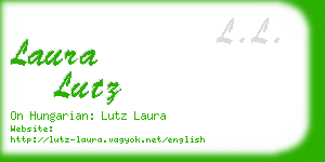 laura lutz business card
